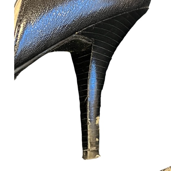 Michael Michael Kors FLEX D'ORSAY Black Leather Women's 7 1/2 ‎ Heels 3" - Picture 11 of 12